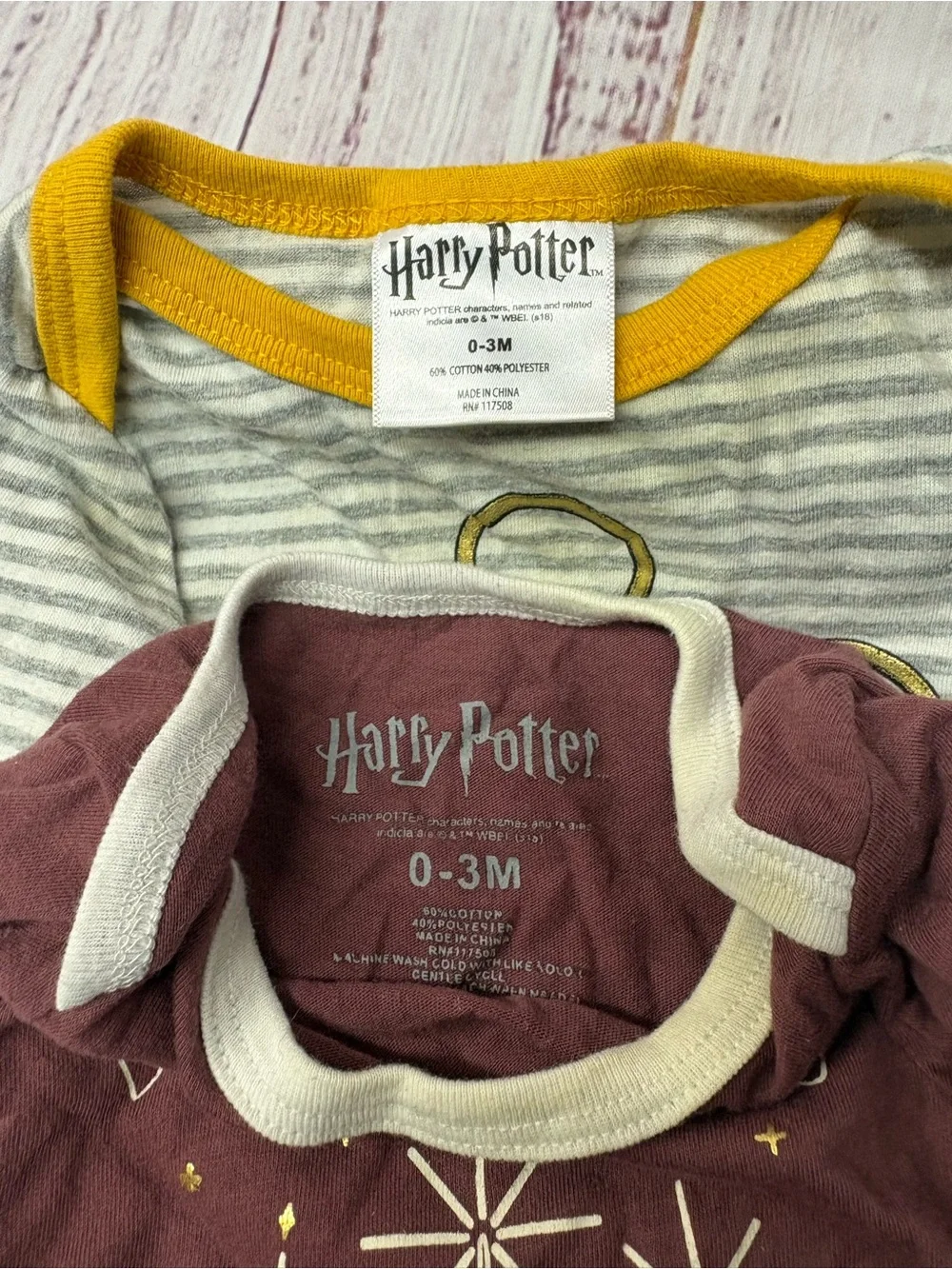 Warner Bros. Kids 'I'm a Keeper' Gray & Yellow One-Piece Harry potter